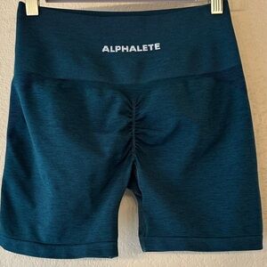 Alphalete Women's Teal Bike Shorts